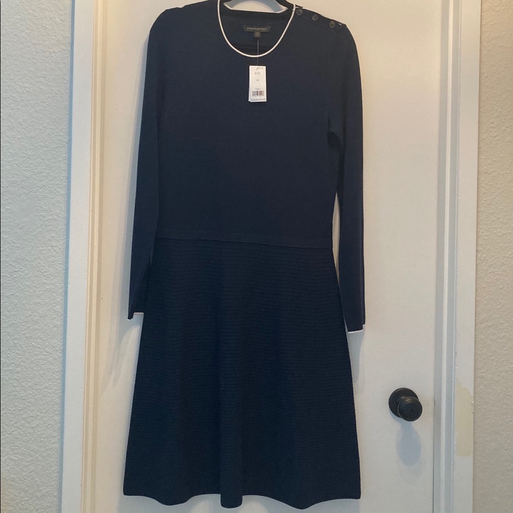 Navy blue sweater dress from Banana Republic